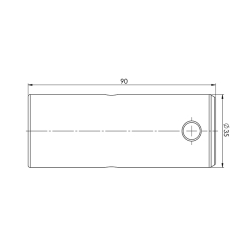 3019032H Svornjak 35x90 mm za utovarne platforme Bar Cargolift